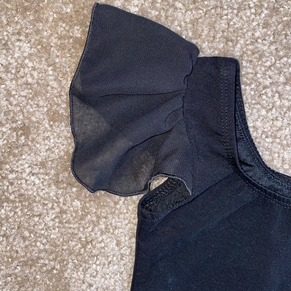 Toddler girl black Leotard / bodysuit/ one piece 2t - Picture 2 of 2